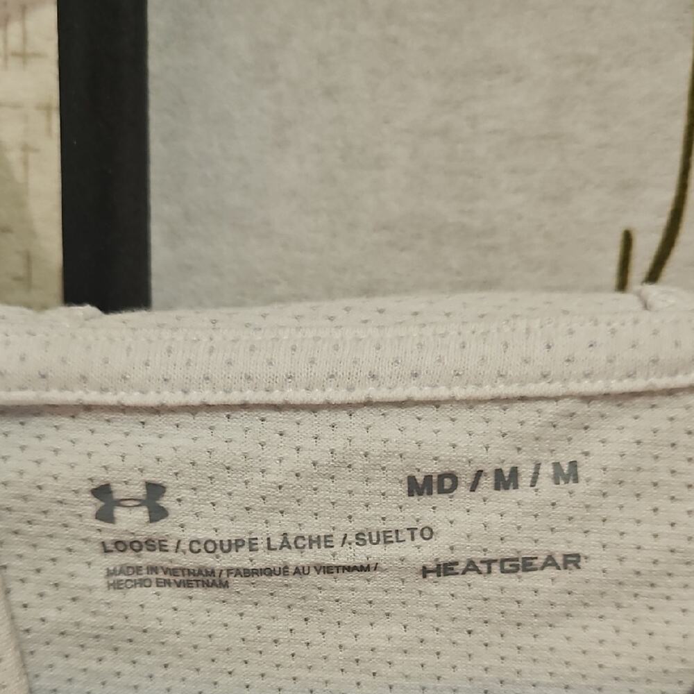 Under Armour White Hoodie with Maroon MIT Logo - Picture 2 of 7